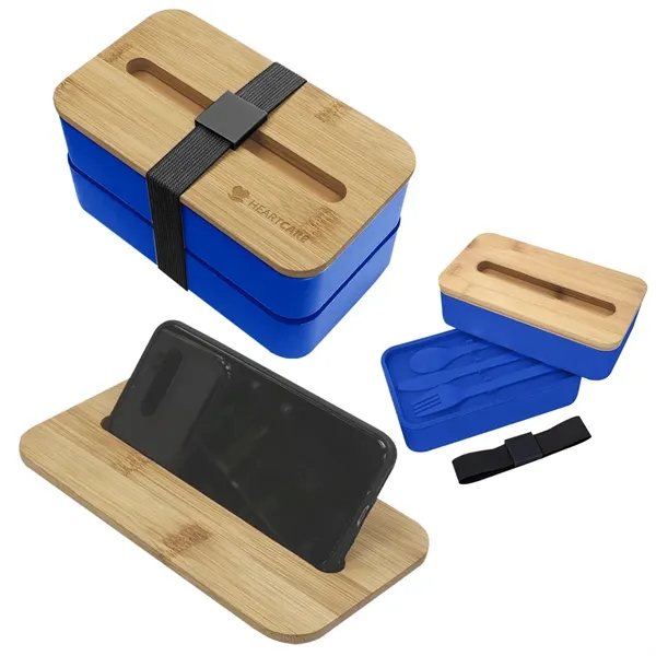 Stackable Bento Box With Phone Stand - Stackable Bento Box With Phone Stand - Image 5 of 19