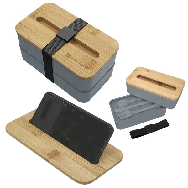 Stackable Bento Box With Phone Stand - Stackable Bento Box With Phone Stand - Image 8 of 19