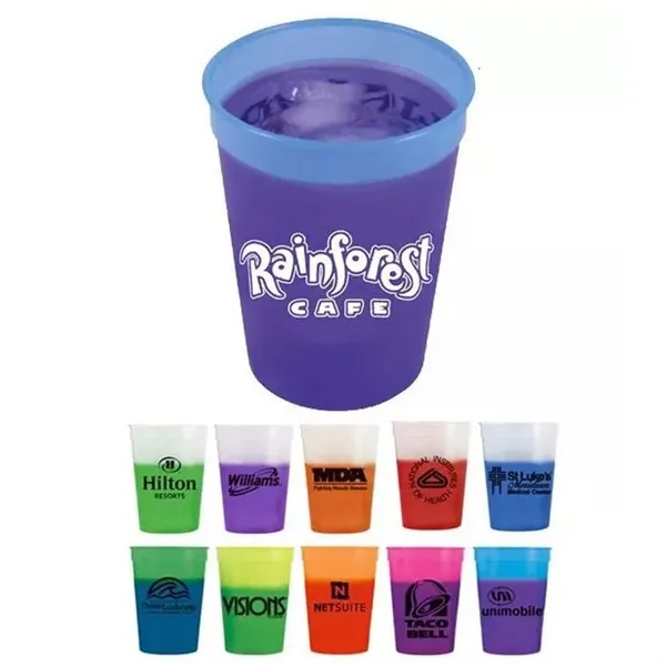 12oz 16oz 20oz 22oz plastic Color Changing Stadium Cup - 12oz 16oz 20oz 22oz plastic Color Changing Stadium Cup - Image 0 of 2