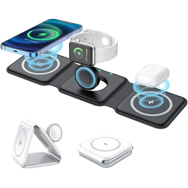 3 In 1 Foldable Wireless Charger - 3 In 1 Foldable Wireless Charger - Image 3 of 6