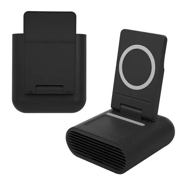 Duet Wireless Charger With Speaker & Phone Stand - Duet Wireless Charger With Speaker & Phone Stand - Image 0 of 12