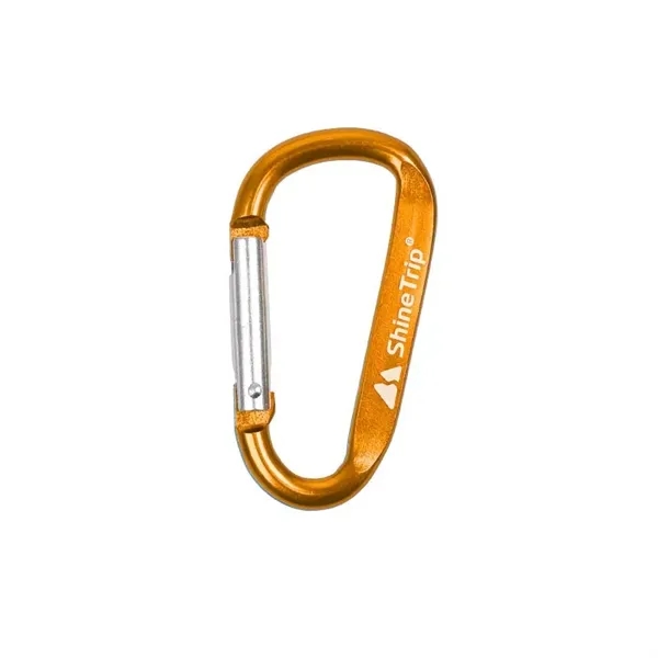 Aluminum D Ring Shape Carabiner With Keyring - Aluminum D Ring Shape Carabiner With Keyring - Image 2 of 8