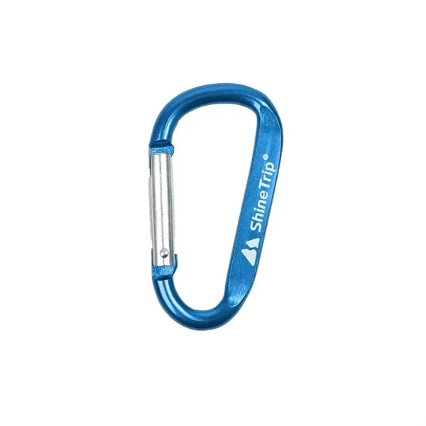 Aluminum D Ring Shape Carabiner With Keyring - Aluminum D Ring Shape Carabiner With Keyring - Image 3 of 8
