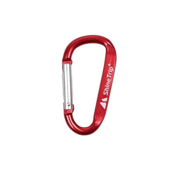 Aluminum D Ring Shape Carabiner With Keyring - Aluminum D Ring Shape Carabiner With Keyring - Image 6 of 8