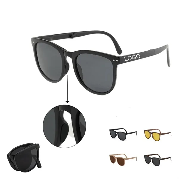 UV Protection Portable Foldable Retro Sunglasses - UV Protection Portable Foldable Retro Sunglasses - Image 0 of 2