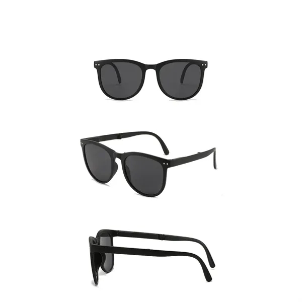 UV Protection Portable Foldable Retro Sunglasses - UV Protection Portable Foldable Retro Sunglasses - Image 2 of 2