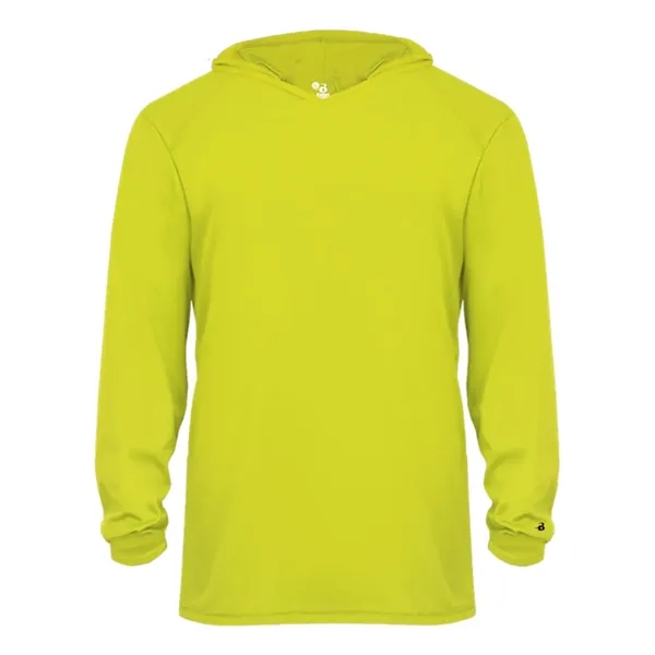 Badger Youth B-Core Long Sleeve Hooded T-Shirt - Badger Youth B-Core Long Sleeve Hooded T-Shirt - Image 21 of 34