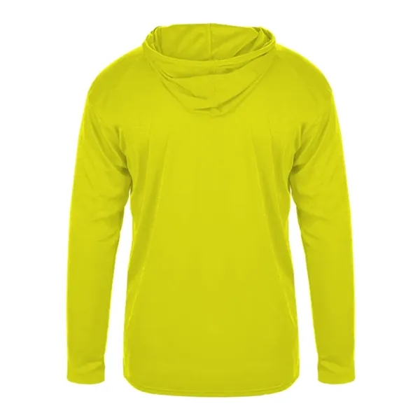 Badger Youth B-Core Long Sleeve Hooded T-Shirt - Badger Youth B-Core Long Sleeve Hooded T-Shirt - Image 22 of 34