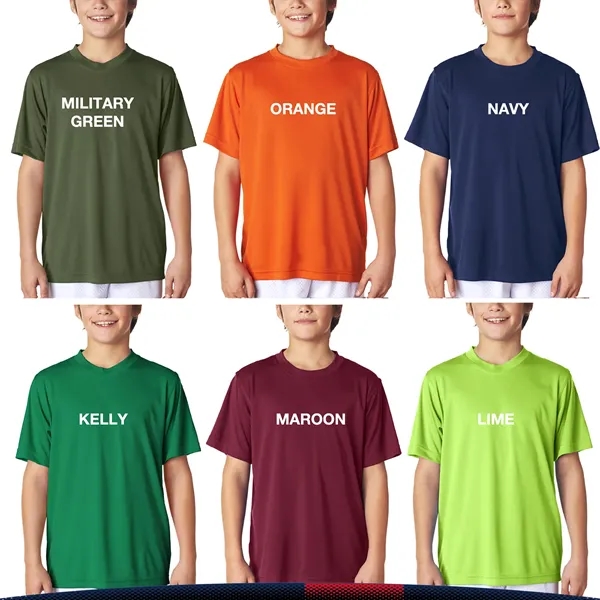 UltraClub® 4 oz. Youth Sports T-Shirts - UltraClub® 4 oz. Youth Sports T-Shirts - Image 3 of 7
