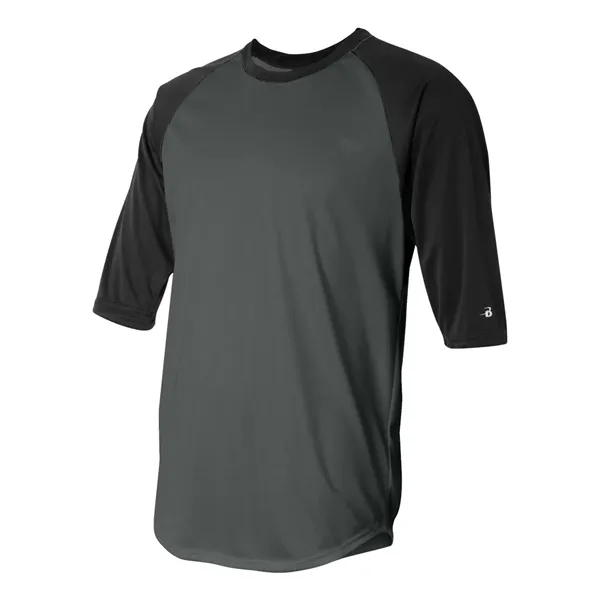 Badger B-Core Three-Quarter Sleeve Baseball T-Shirt - Badger B-Core Three-Quarter Sleeve Baseball T-Shirt - Image 2 of 39