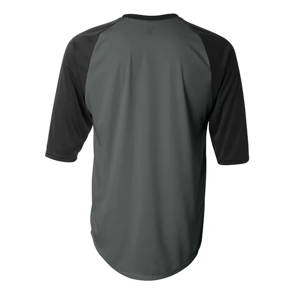 Badger B-Core Three-Quarter Sleeve Baseball T-Shirt - Badger B-Core Three-Quarter Sleeve Baseball T-Shirt - Image 3 of 39