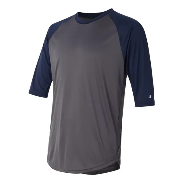 Badger B-Core Three-Quarter Sleeve Baseball T-Shirt - Badger B-Core Three-Quarter Sleeve Baseball T-Shirt - Image 11 of 39