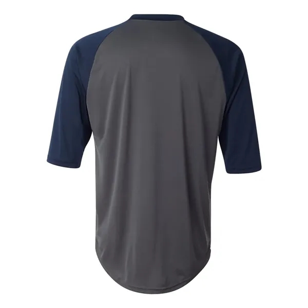 Badger B-Core Three-Quarter Sleeve Baseball T-Shirt - Badger B-Core Three-Quarter Sleeve Baseball T-Shirt - Image 12 of 39