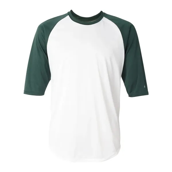 Badger B-Core Three-Quarter Sleeve Baseball T-Shirt - Badger B-Core Three-Quarter Sleeve Baseball T-Shirt - Image 25 of 39