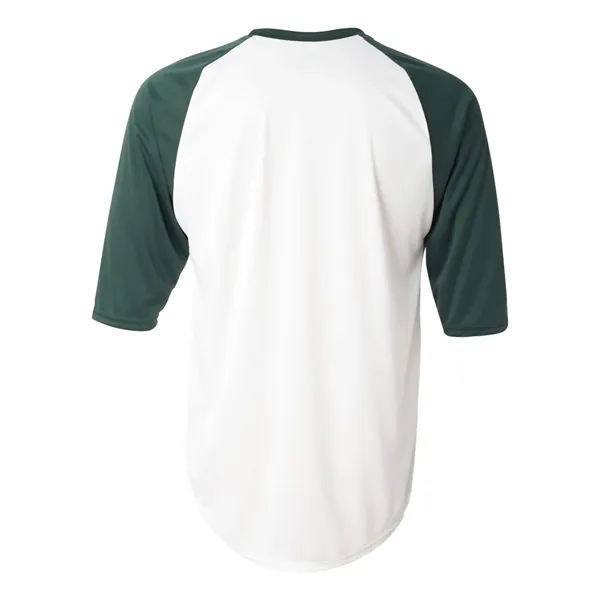 Badger B-Core Three-Quarter Sleeve Baseball T-Shirt - Badger B-Core Three-Quarter Sleeve Baseball T-Shirt - Image 27 of 39