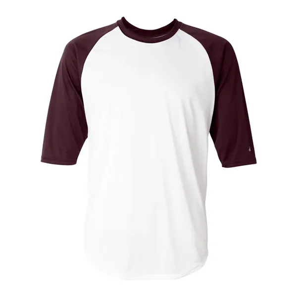 Badger B-Core Three-Quarter Sleeve Baseball T-Shirt - Badger B-Core Three-Quarter Sleeve Baseball T-Shirt - Image 28 of 39