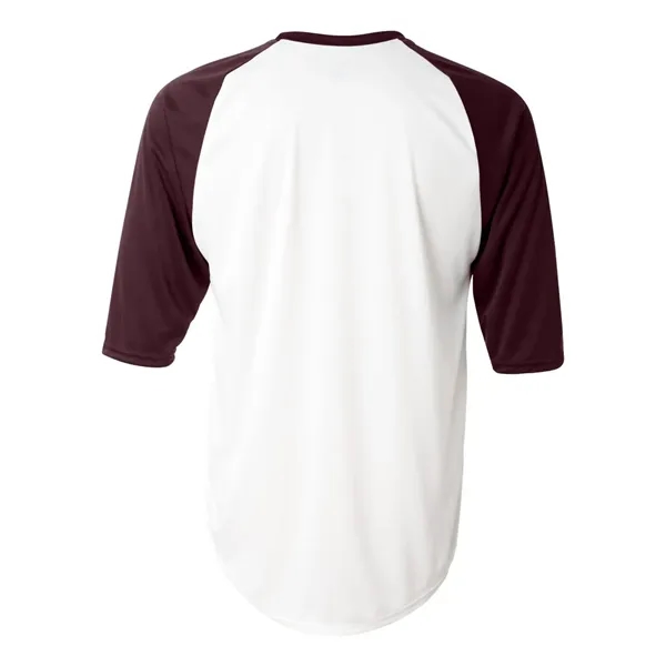Badger B-Core Three-Quarter Sleeve Baseball T-Shirt - Badger B-Core Three-Quarter Sleeve Baseball T-Shirt - Image 30 of 39
