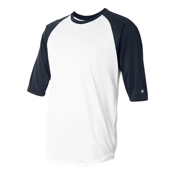 Badger B-Core Three-Quarter Sleeve Baseball T-Shirt - Badger B-Core Three-Quarter Sleeve Baseball T-Shirt - Image 32 of 39