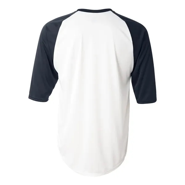 Badger B-Core Three-Quarter Sleeve Baseball T-Shirt - Badger B-Core Three-Quarter Sleeve Baseball T-Shirt - Image 33 of 39