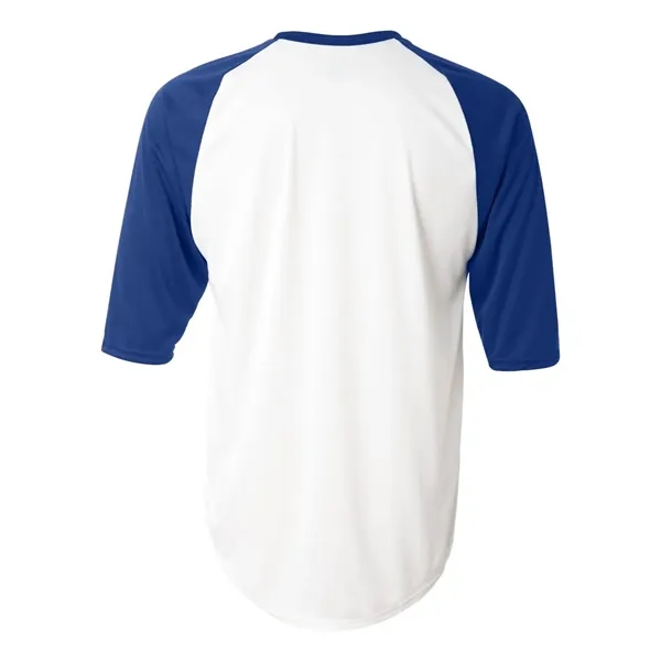 Badger B-Core Three-Quarter Sleeve Baseball T-Shirt - Badger B-Core Three-Quarter Sleeve Baseball T-Shirt - Image 39 of 39