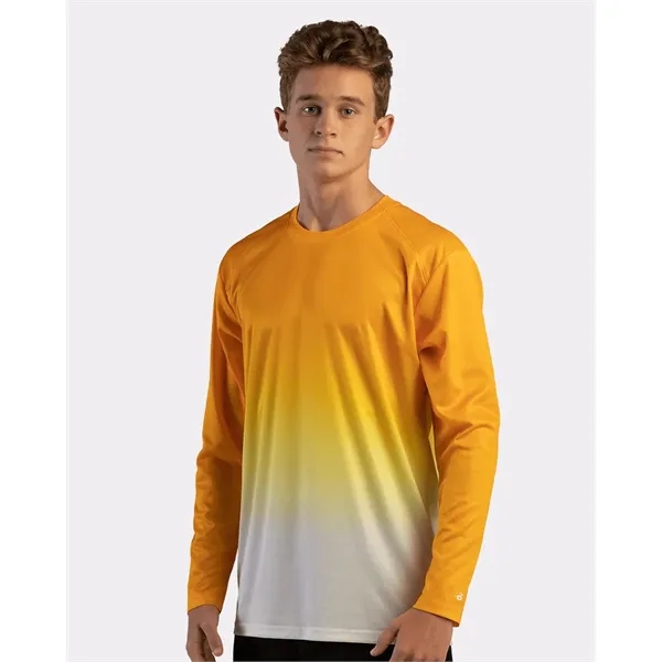 Badger Men's Ombre Long Sleeve T-Shirt - Badger Men's Ombre Long Sleeve T-Shirt - Image 15 of 16
