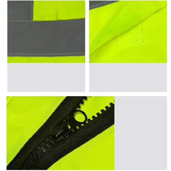 High Visibility Reflective Safety Vest with Pockets - High Visibility Reflective Safety Vest with Pockets - Image 2 of 5