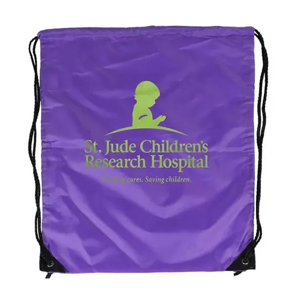 Jumbo Polyester Drawstring Bag - Jumbo Polyester Drawstring Bag - Image 6 of 17