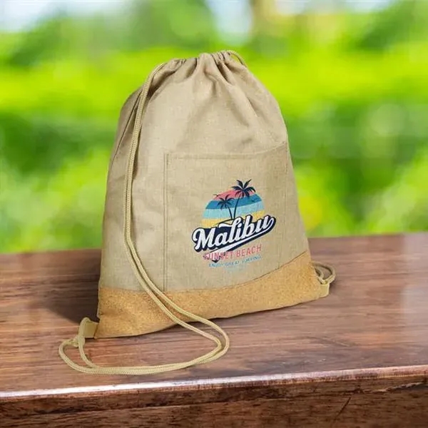 Cork Drawstring Bag - Cork Drawstring Bag - Image 3 of 5