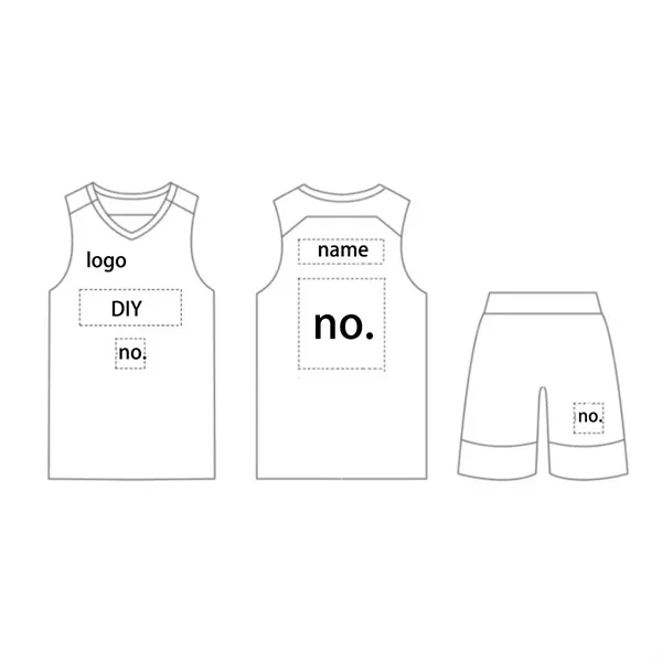 Personalized Basketball Uniform Set - Personalized Basketball Uniform Set - Image 1 of 2