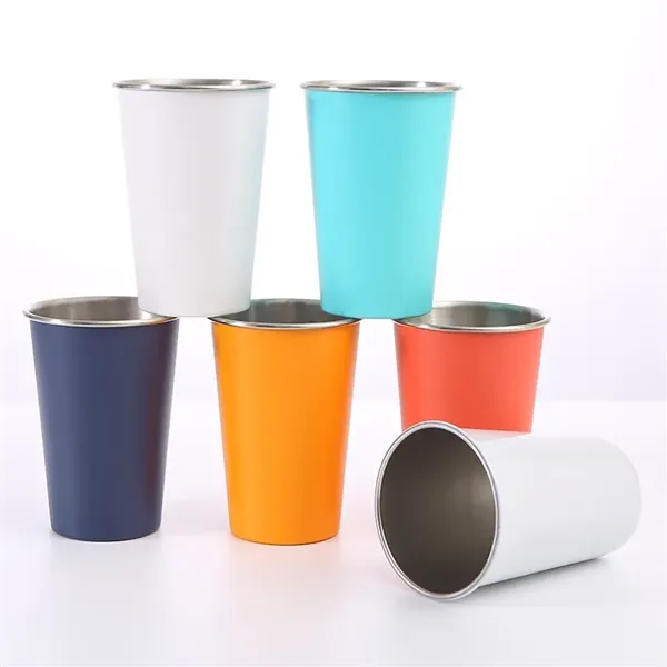 Stainless Steel Cups 8&12&16 oz Pint Tumbler - Stainless Steel Cups 8&12&16 oz Pint Tumbler - Image 2 of 9