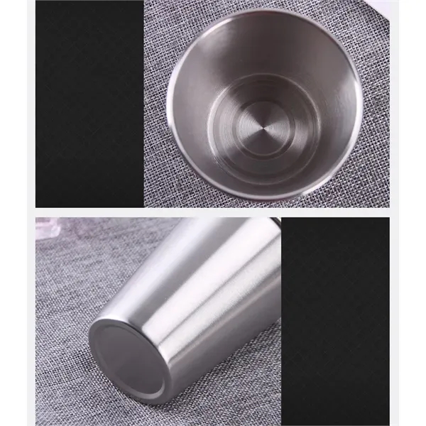 Stainless Steel Cups 8&12&16 oz Pint Tumbler - Stainless Steel Cups 8&12&16 oz Pint Tumbler - Image 4 of 9