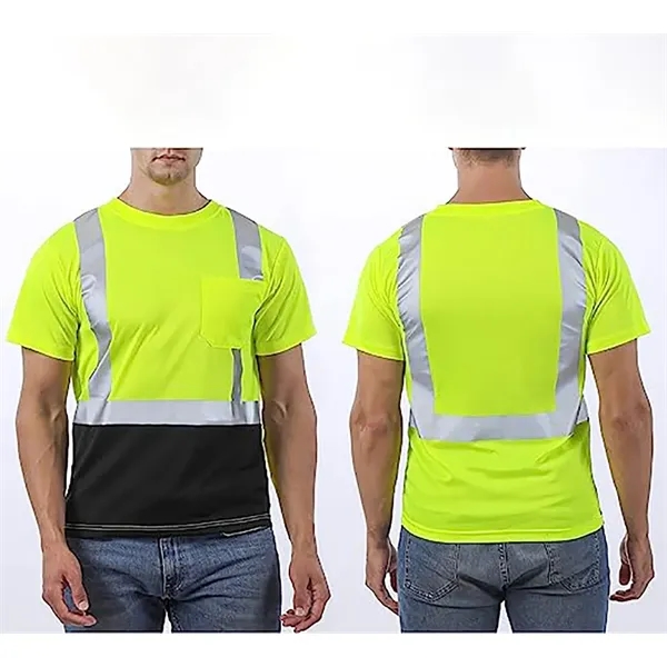 Safety Shirts with Reflective Strips - Safety Shirts with Reflective Strips - Image 0 of 2