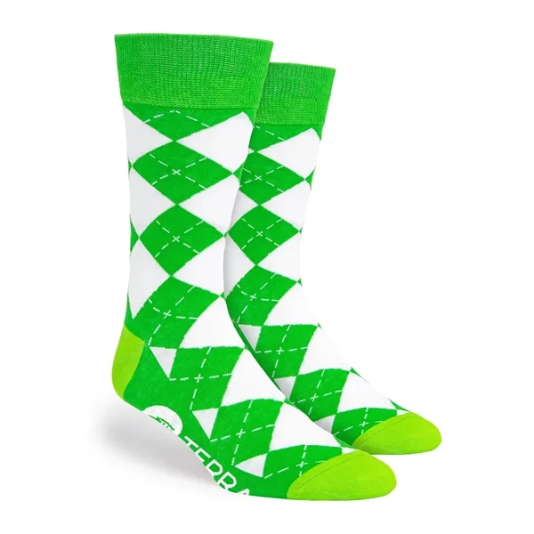 Logo Argyle Simpler Socks - Logo Argyle Simpler Socks - Image 7 of 17