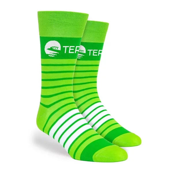 Two Color Stripes Simpler Socks - Two Color Stripes Simpler Socks - Image 7 of 17