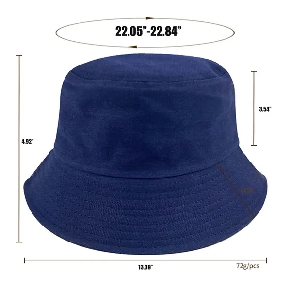 Custom Cotton Unisex Beach Bucket Hats - Custom Cotton Unisex Beach Bucket Hats - Image 1 of 6