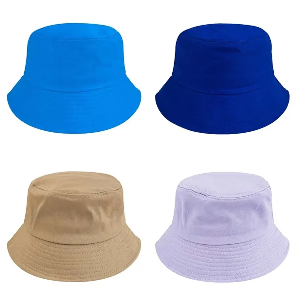 Custom Cotton Unisex Beach Bucket Hats - Custom Cotton Unisex Beach Bucket Hats - Image 3 of 6