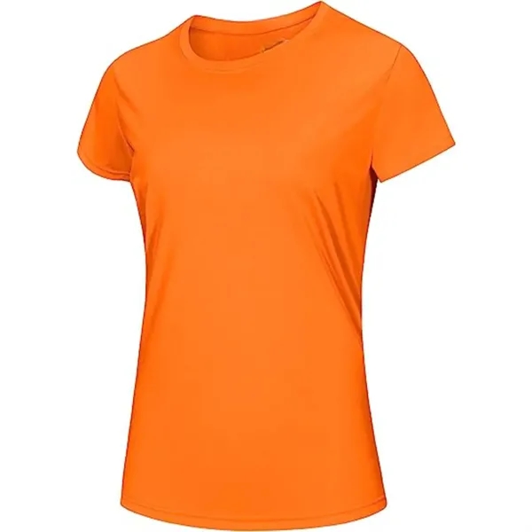 Non ANSI Hi Viz Women's Safety Workwear T-Shirt - Non ANSI Hi Viz Women's Safety Workwear T-Shirt - Image 3 of 5