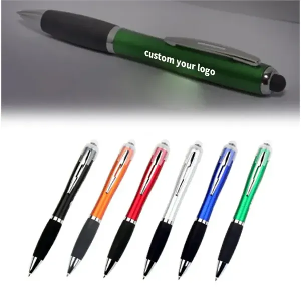 Holiday Gifts Light Up Stylus Ballpoint Pen - Holiday Gifts Light Up Stylus Ballpoint Pen - Image 0 of 4