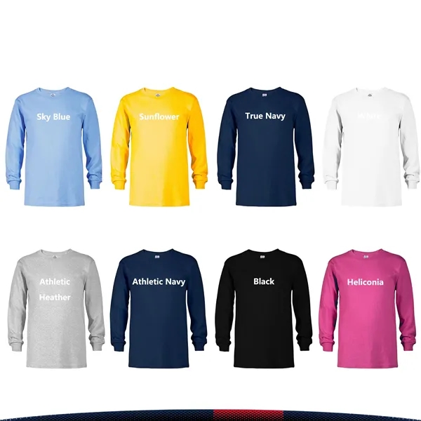 Delta Apparel® Youth Long Sleeve Tees - Delta Apparel® Youth Long Sleeve Tees - Image 4 of 4