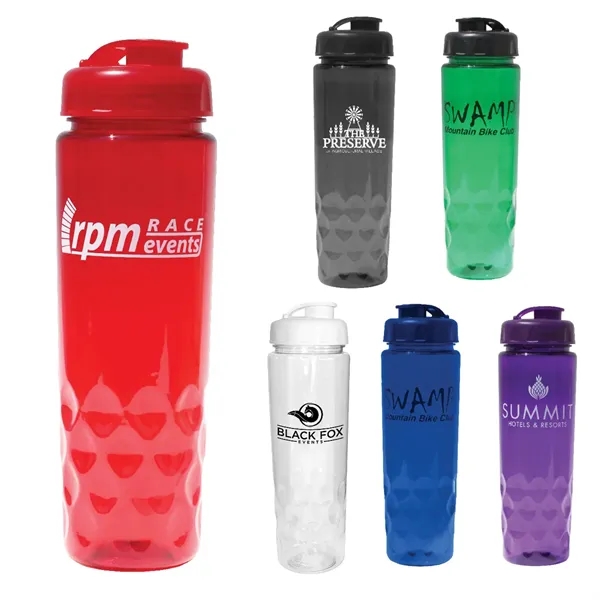 24 oz. Poly-Saver PET Bottle with Flip Top Cap - 24 oz. Poly-Saver PET Bottle with Flip Top Cap - Image 0 of 8