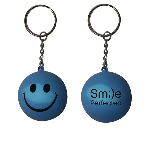 Mood™ Smiley Face Stress Key Chain - Mood™ Smiley Face Stress Key Chain - Image 1 of 5