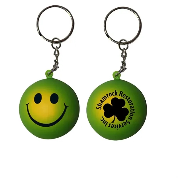 Mood™ Smiley Face Stress Key Chain - Mood™ Smiley Face Stress Key Chain - Image 2 of 5