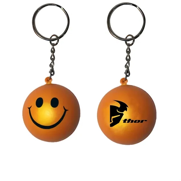 Mood™ Smiley Face Stress Key Chain - Mood™ Smiley Face Stress Key Chain - Image 3 of 5
