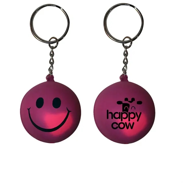 Mood™ Smiley Face Stress Key Chain - Mood™ Smiley Face Stress Key Chain - Image 4 of 5