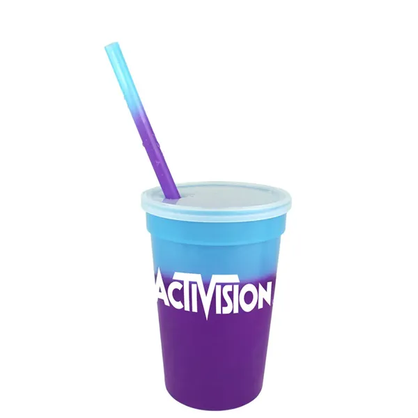 Mood™ 17 oz. Stadium Cup/Straw/Lid Set - Mood™ 17 oz. Stadium Cup/Straw/Lid Set - Image 1 of 16