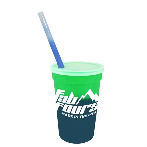 Mood™ 17 oz. Stadium Cup/Straw/Lid Set - Mood™ 17 oz. Stadium Cup/Straw/Lid Set - Image 2 of 16