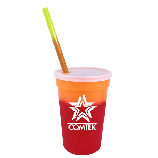 Mood™ 17 oz. Stadium Cup/Straw/Lid Set - Mood™ 17 oz. Stadium Cup/Straw/Lid Set - Image 3 of 16