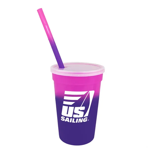 Mood™ 17 oz. Stadium Cup/Straw/Lid Set - Mood™ 17 oz. Stadium Cup/Straw/Lid Set - Image 4 of 16