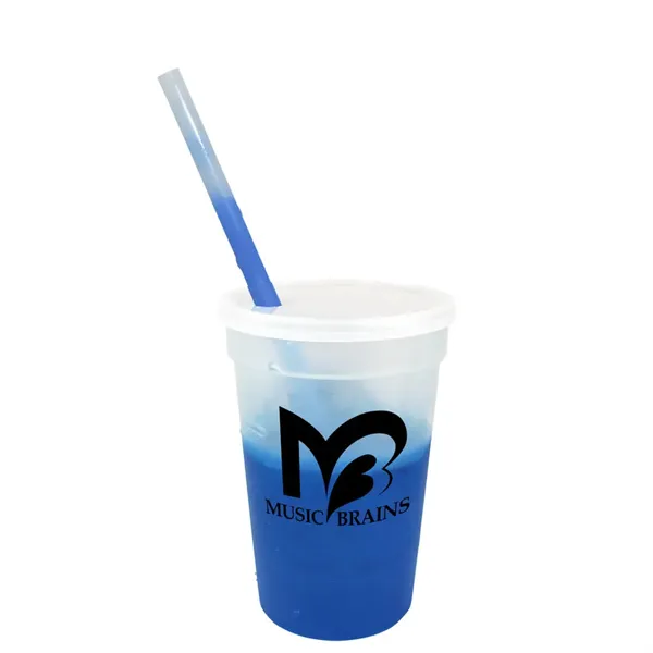 Mood™ 17 oz. Stadium Cup/Straw/Lid Set - Mood™ 17 oz. Stadium Cup/Straw/Lid Set - Image 7 of 16