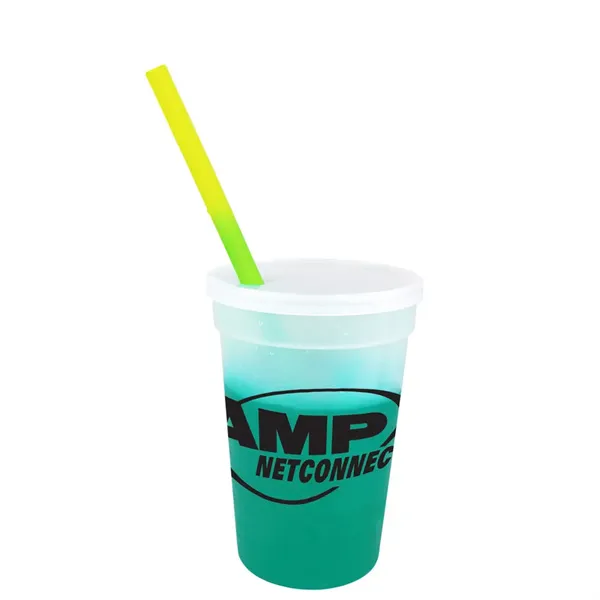 Mood™ 17 oz. Stadium Cup/Straw/Lid Set - Mood™ 17 oz. Stadium Cup/Straw/Lid Set - Image 8 of 16